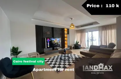 Apartment - 2 Bedrooms - 2 Bathrooms for rent in Cairo Festival City - North Investors Area - New Cairo City - Cairo