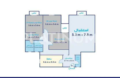 شقة - 3 غرف نوم - 3 حمامات للبيع في في صوارى - ووترفرونت - صوارى - كمبوندات الاسكندرية - الاسكندرية