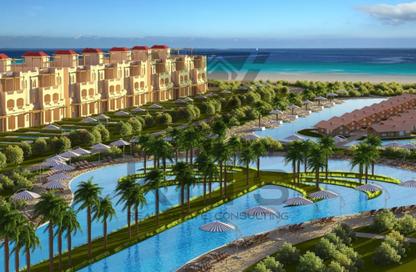 Chalet - 2 Bedrooms - 2 Bathrooms for sale in Lasirena Palm Beach - Al Ain Al Sokhna - Suez