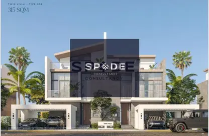 Twin House - 4 Bedrooms - 4 Bathrooms for sale in SAA'DA - The 1st Settlement - New Cairo City - Cairo
