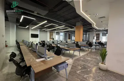 Office Space - Studio - 4 Bathrooms for rent in Mohamed Naguib Axis - Abou El Houl - New Cairo City - Cairo