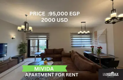 Apartment - 3 Bedrooms - 3 Bathrooms for rent in Mivida - 5th Settlement Compounds - The 5th Settlement - New Cairo City - Cairo