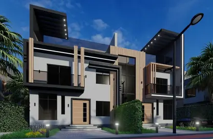 Twin House - 3 Bedrooms - 3 Bathrooms for sale in Montania Park - New Zayed City - Sheikh Zayed City - Giza