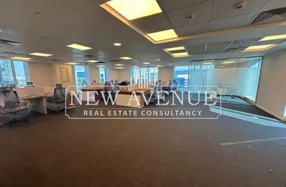 Office Space - Studio - 2 Bathrooms for rent in Bank Center Street - South Teseen St. - The 5th Settlement - New Cairo City - Cairo