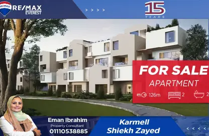 Apartment - 2 Bedrooms - 2 Bathrooms for sale in Karmell - New Zayed City - Sheikh Zayed City - Giza