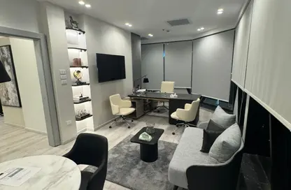Office Space - Studio - 1 Bathroom for sale in Cairo Business Plaza - North Teseen St. - The 5th Settlement - New Cairo City - Cairo