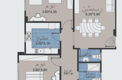 Apartment - 3 Bedrooms - 3 Bathrooms for sale in Bait Alwatan - The 5th Settlement - New Cairo City - Cairo