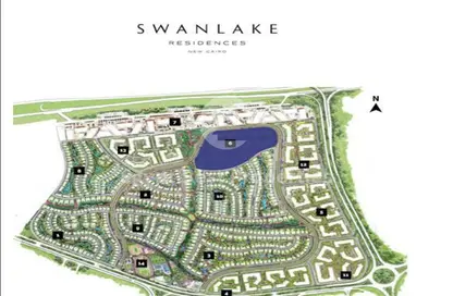 Apartment - 3 Bedrooms - 3 Bathrooms for sale in Swan Lake Residence - 5th Settlement Compounds - The 5th Settlement - New Cairo City - Cairo
