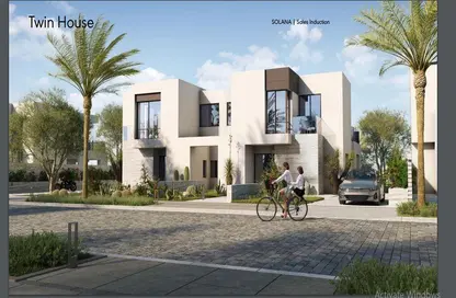 Twin House - 5 Bedrooms - 5 Bathrooms for sale in Solana - New Zayed City - Sheikh Zayed City - Giza