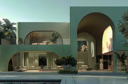 فيلا - 4 غرف نوم - 5 حمامات للبيع في رملة ليك سايد - قسم الضبعة - الساحل الشمالي