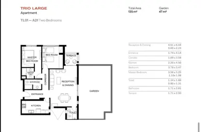 Apartment - 2 Bedrooms - 3 Bathrooms for sale in TRIO - 5th Settlement Compounds - The 5th Settlement - New Cairo City - Cairo