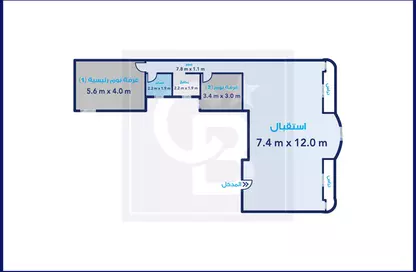 شقة - 2 غرف نوم - 1 حمام للبيع في شارع ممفيس - الإبراهيمية - حي وسط - الاسكندرية