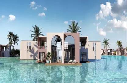 Townhouse - 2 Bedrooms - 2 Bathrooms for sale in Ramla Lakeside - Qesm Ad Dabaah - North Coast