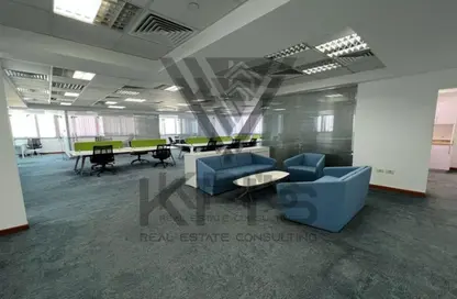 Office Space - Studio - 1 Bathroom for rent in Bank Center Street - South Teseen St. - The 5th Settlement - New Cairo City - Cairo