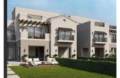 Townhouse - 3 Bedrooms - 3 Bathrooms for sale in Garden Residence - Hyde Park - New Cairo City - Cairo