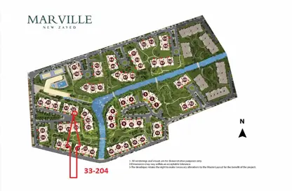 Apartment - 3 Bedrooms - 2 Bathrooms for sale in MarVille New Zayed - New Zayed City - Sheikh Zayed City - Giza