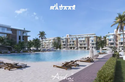 Penthouse - 2 Bedrooms - 2 Bathrooms for sale in Azha North - Ras Al Hekma - North Coast