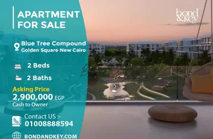 Apartment - 2 Bedrooms - 2 Bathrooms for sale in Bluetree Compound - 5th Settlement Compounds - The 5th Settlement - New Cairo City - Cairo