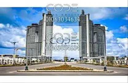 Apartment - 2 Bedrooms - 2 Bathrooms for sale in The Gate Towers - New Alamein City - Al Alamein - North Coast