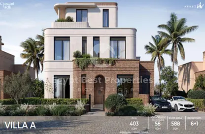 Villa - 4 Bedrooms - 4 Bathrooms for sale in Crescent Walk - 5th Settlement Compounds - The 5th Settlement - New Cairo City - Cairo