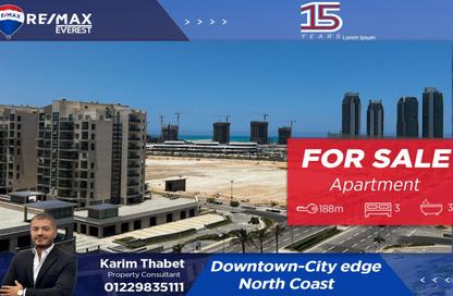 Apartment - 3 Bedrooms - 3 Bathrooms for sale in Downtown - New Alamein City - Al Alamein - North Coast