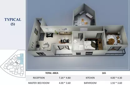 Apartment - 3 Bedrooms - 1 Bathroom for sale in Plot 11 - 14036 Neighborhood - 6th District - Obour City - Qalyubia