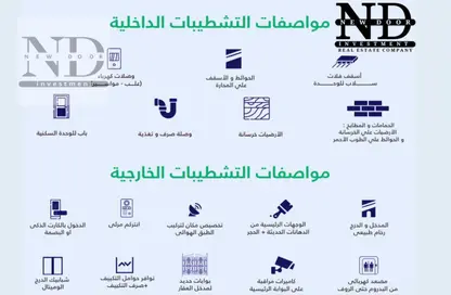 شقة - 3 غرف نوم - 2 حمامات للبيع في نورث هاوس - التجمع الخامس - مدينة القاهرة الجديدة - القاهرة