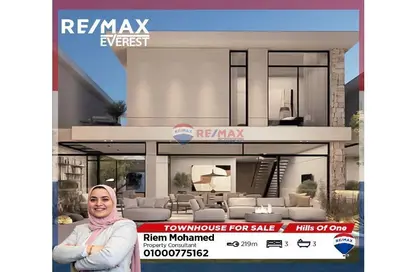 Townhouse - 3 Bedrooms - 3 Bathrooms for sale in Hills of one - New Zayed City - Sheikh Zayed City - Giza