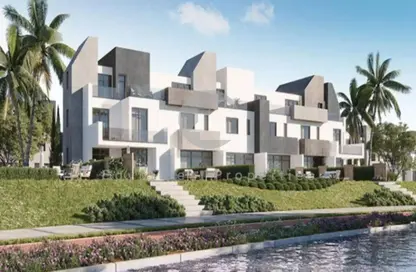Twin House - 3 Bedrooms - 4 Bathrooms for sale in Rivers - New Zayed City - Sheikh Zayed City - Giza