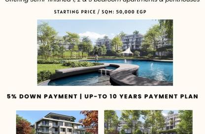 Apartment - 2 Bedrooms - 2 Bathrooms for sale in Rivers - New Zayed City - Sheikh Zayed City - Giza