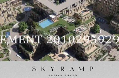 Apartment - 1 Bedroom - 2 Bathrooms for sale in Skyramp - Sheikh Zayed City - Giza