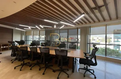 Office Space - Studio - 3 Bathrooms for rent in Bank Center Street - South Teseen St. - The 5th Settlement - New Cairo City - Cairo