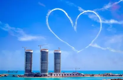 Hotel Apartment - 2 Bedrooms - 2 Bathrooms for sale in Beachfront Towers - New Alamein City - Al Alamein - North Coast