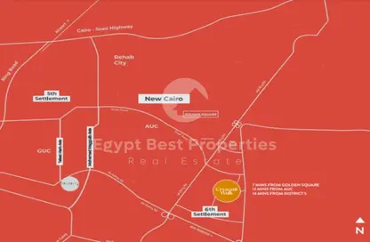 شقة - 3 غرف نوم - 3 حمامات للبيع في كريسينت واك - كمبوندات التجمع الخامس - التجمع الخامس - مدينة القاهرة الجديدة - القاهرة