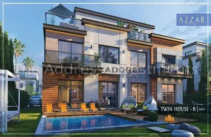 Twin House - 4 Bedrooms - 4 Bathrooms for sale in Azzar - 5th Settlement Compounds - The 5th Settlement - New Cairo City - Cairo