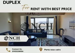 Duplex - 2 Bedrooms - 3 Bathrooms for rent in Porto New Cairo - 5th Settlement Compounds - The 5th Settlement - New Cairo City - Cairo