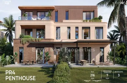 Penthouse - 3 Bedrooms - 3 Bathrooms for sale in Crescent Walk - 5th Settlement Compounds - The 5th Settlement - New Cairo City - Cairo