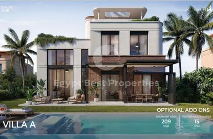 Villa - 3 Bedrooms - 3 Bathrooms for sale in Crescent Walk - 5th Settlement Compounds - The 5th Settlement - New Cairo City - Cairo