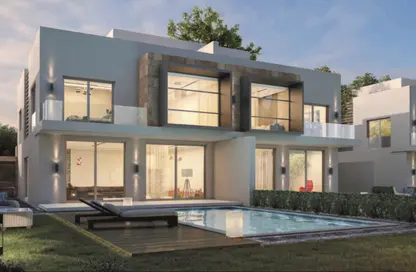 Twin House - 5 Bedrooms - 5 Bathrooms for sale in Al Karma Gates - New Zayed City - Sheikh Zayed City - Giza
