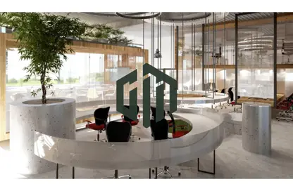 Office Space - Studio - 2 Bathrooms for rent in Bank Center Street - South Teseen St. - The 5th Settlement - New Cairo City - Cairo