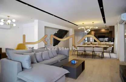 Duplex - 4 Bedrooms - 3 Bathrooms for rent in Akhnaton St. - District 5 - The 5th Settlement - New Cairo City - Cairo