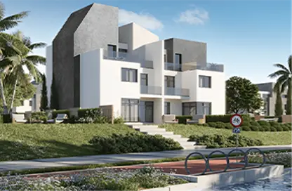 Twin House - 5 Bedrooms - 4 Bathrooms for sale in Rivers - New Zayed City - Sheikh Zayed City - Giza