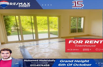 Townhouse - 4 Bedrooms - 4 Bathrooms for rent in Grand Heights - Northern Expansions - 6 October City - Giza