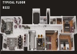 Apartment - 3 bedrooms - 3 bathrooms for للبيع in 4th District - 6 October City - Giza