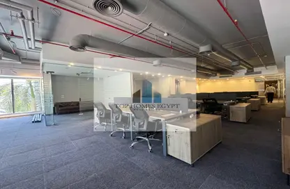 Office Space - Studio - 1 Bathroom for rent in Bank Center Street - South Teseen St. - The 5th Settlement - New Cairo City - Cairo