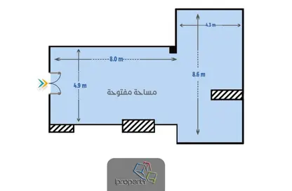 محل تجاري - استوديو - 2 حمامات للايجار في شارع المعسكر الرومانى - رشدي - حي شرق - الاسكندرية