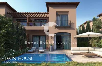 Twin House - 4 Bedrooms - 3 Bathrooms for sale in Park Side Residence - Zed Towers - Sheikh Zayed Compounds - Sheikh Zayed City - Giza