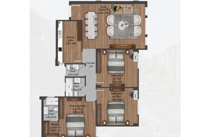 Apartment - 3 Bedrooms - 3 Bathrooms for sale in Italian Neighborhood Road - Hadayek October - 6 October City - Giza