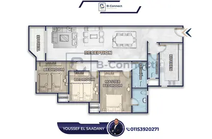 Apartment - 3 Bedrooms - 3 Bathrooms for sale in Valore Antoniades - Smouha - Hay Sharq - Alexandria