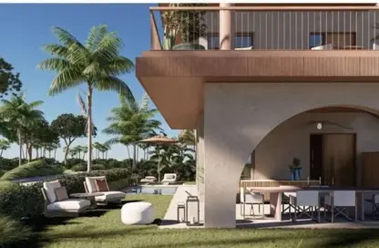 Chalet - 2 Bedrooms - 2 Bathrooms for sale in Ramla Lakeside - Qesm Ad Dabaah - North Coast